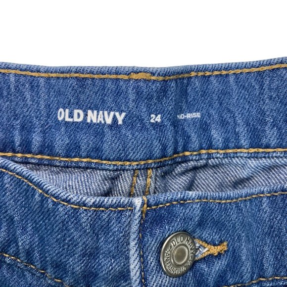 Old Navy Classic Jean Shorts Plus Sz 24 Blue Mid Rise Denim Stretch Shortie - Picture 4 of 12
